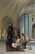 Jean-Leon Gerome Pool in a Harem painting